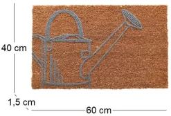 Paillasson en coco et PVC 60 x 40 cm (Arrosoir)