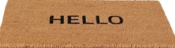 Paillasson en coco et PVC 60 x 40 cm (Hello)