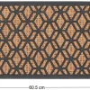 Paillasson en fibres de coco et caoutchouc 60 x 40 cm (Losanges)