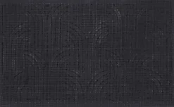 Paillasson en fibres de coco et caoutchouc avec motifs 75 x 45 cm (Art déco)