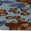Paillasson en fibres de coco Flowers and bird (Bleu)