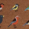 Paillasson en fibres de coco oiseaux