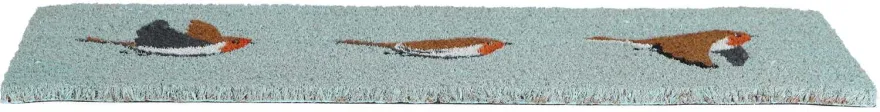 Paillasson en fibres de coco Rouge gorge (75 x 25 cm)