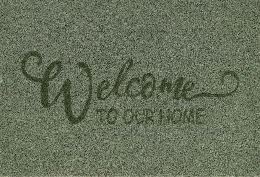 Paillasson en fibres de coco Welcome (Vert)