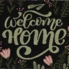 Paillasson en fibres de coco Welcome home