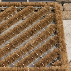Paillasson spirale en fibres de coco (75 x 45 cm)