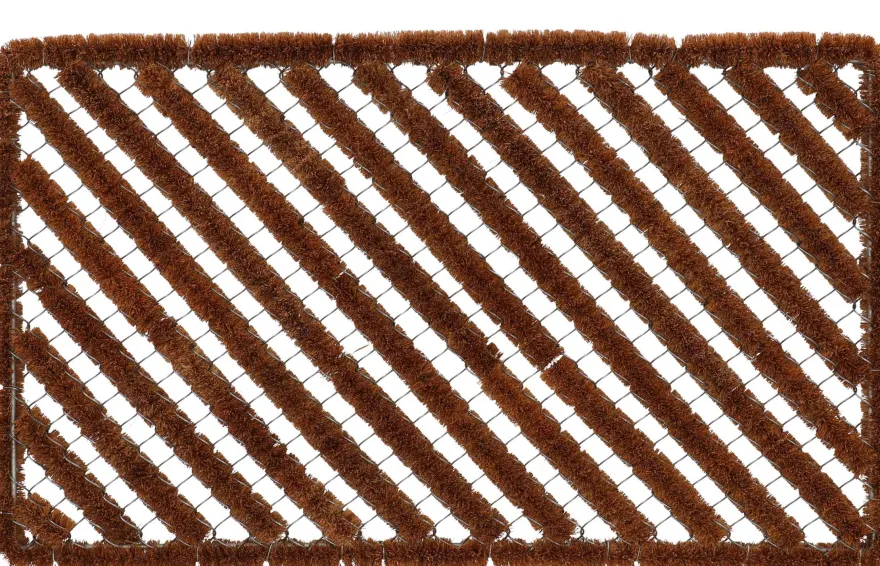 Paillasson spirale en fibres de coco (75 x 45 cm)