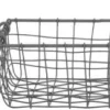 Panier carré en métal (Lot de 3)