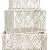 Panier rectangulaire gigogne Boho (Lot de 3)