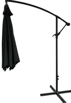 Parasol déporté rond Eko 3 m (Gris anthracite)