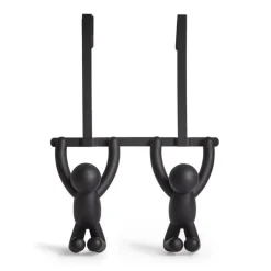 Patère double de porte Buddy (Noir)