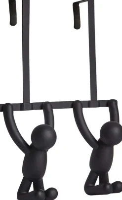 Patère double de porte Buddy (Noir)