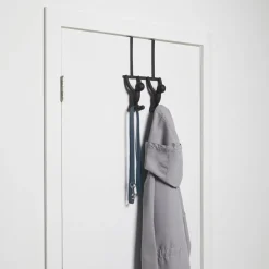 Patère double de porte Buddy (Noir)