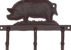 Patère en fonte 3 crochets (Cochon)