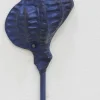Patère en métal Coquillage7 x 5 x 18 cm (Bleu)