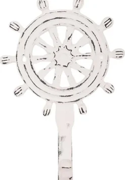 Patère en métal Gourvenail 9 x 5 x 14 cm (Blanc)