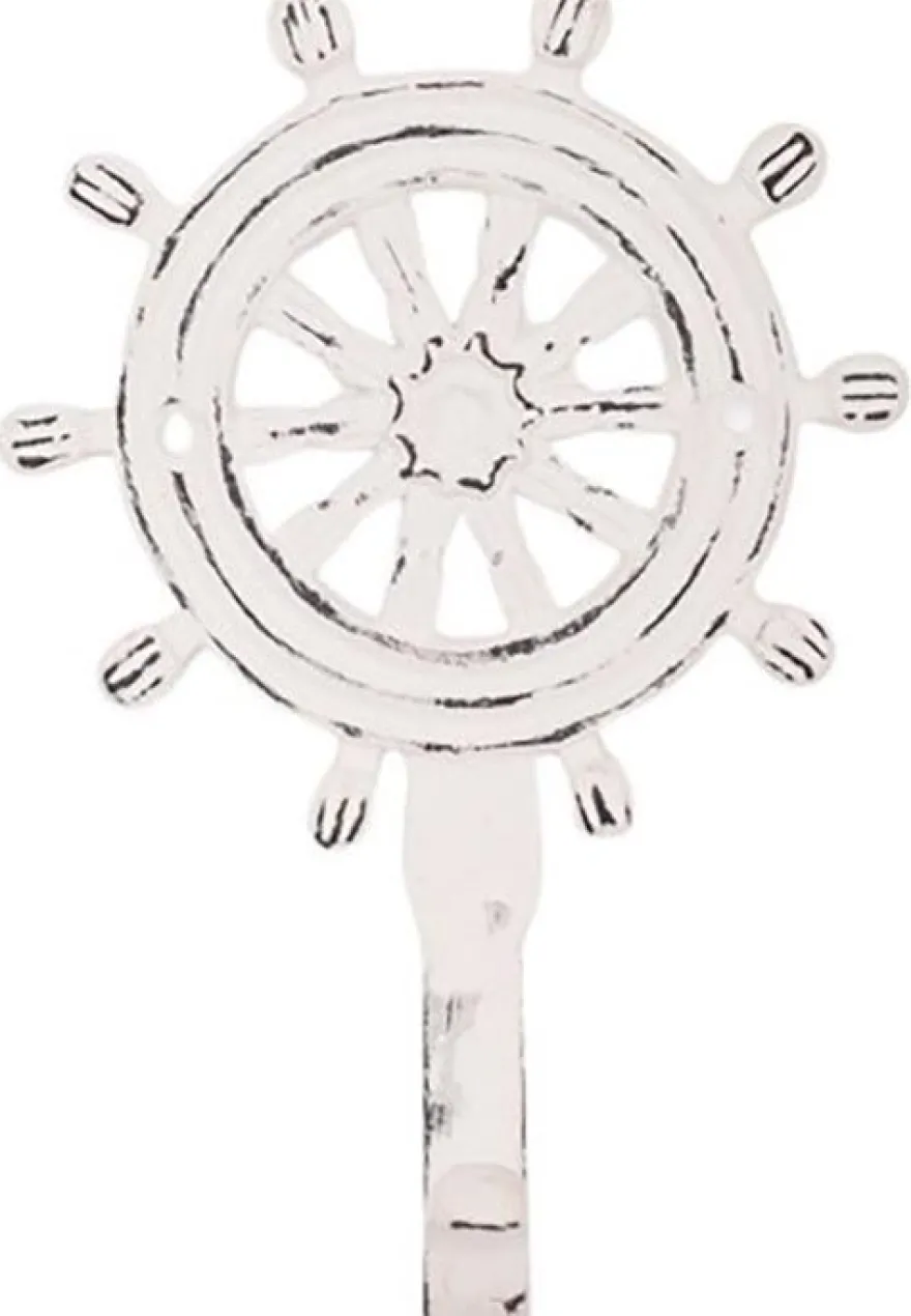 Patère en métal Gourvenail 9 x 5 x 14 cm (Blanc)