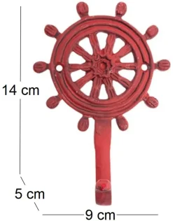 Patère en métal Gourvenail 9 x 5 x 14 cm (Lot de 3 couleurs assorties)