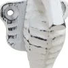 Patère en métal hippocampe 4.5 x 5 x 11 cm (Blanc)