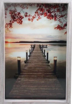 Peinture extérieure avec led Ponton (40 x 7 x 60 cm)