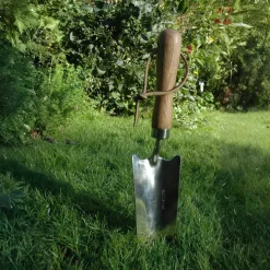 Pelle plantoir en acier inoxydable et bois de frêne