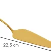 Pelle à tarte en inox doré 22 cm