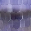 Photophore en verre mosaique violet