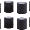 Photophore noir en verre teinté mat (Lot de 8)