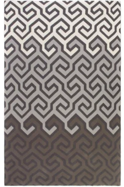 Plaid coton Symphonie 130 x 180 cm (Gris)