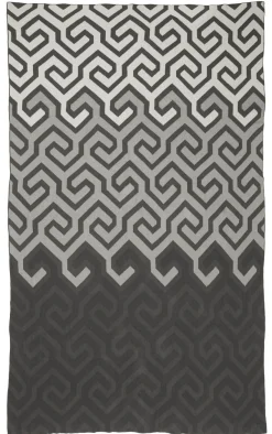 Plaid coton Symphonie 130 x 180 cm (Gris)
