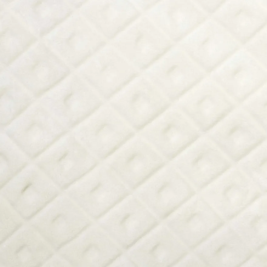Plaid embossé en polyester 140 x 200 cm (Beige)