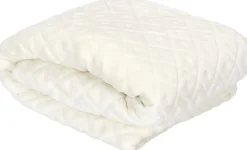 Plaid embossé en polyester 140 x 200 cm (Beige)
