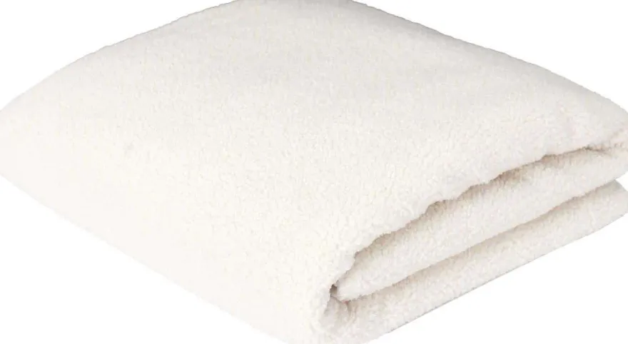 Plaid en polyester doublure sherpa Boucle 120 x 150 cm