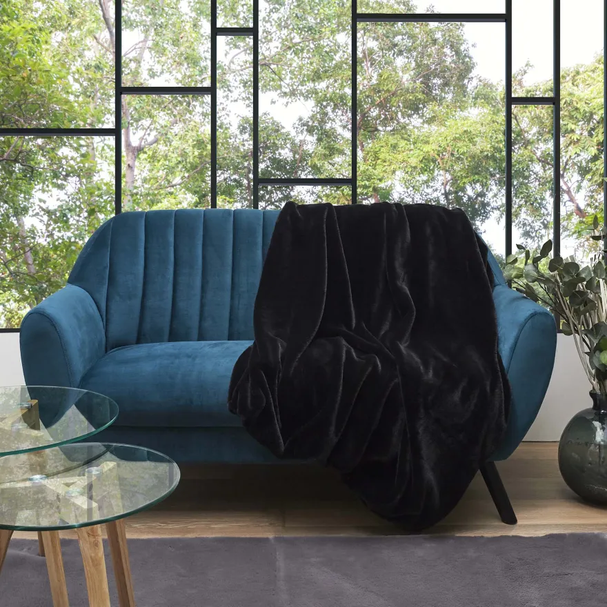 Plaid imitation fourrure 120 x 150 cm Opulence