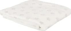 Plaid phosphorescent en polyester Etoiles 120 x 150 cm (Blanc)