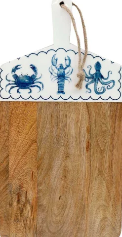 Planche apéro en bois de manguier Mer (Rectangulaire)