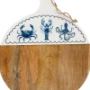Planche apéro en bois de manguier Mer (Ronde)