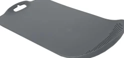 Planche à découper en polypropylène avec passoire intégrée (Gris)