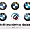 Plaque décorative en métal en relief 40 x 30 cm (BMW - Logo Evolution)