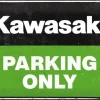 Plaque décorative en métal en relief 40 x 30 cm (Kawasaki - Parking Only)