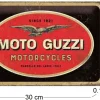 Plaque décorative en métal en relief 30 x 20 cm (Moto Guzzi - Logo)