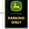 Plaque décorative en métal en relief 40 x 30 cm (John Deere Parking Only)