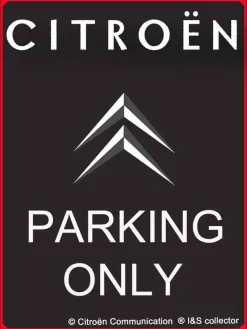 Plaque décorative en métal en relief 40 x 30 cm (Citroën Parking Only)
