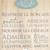 Plaque en bois Règles du jardin 20 x 30 cm