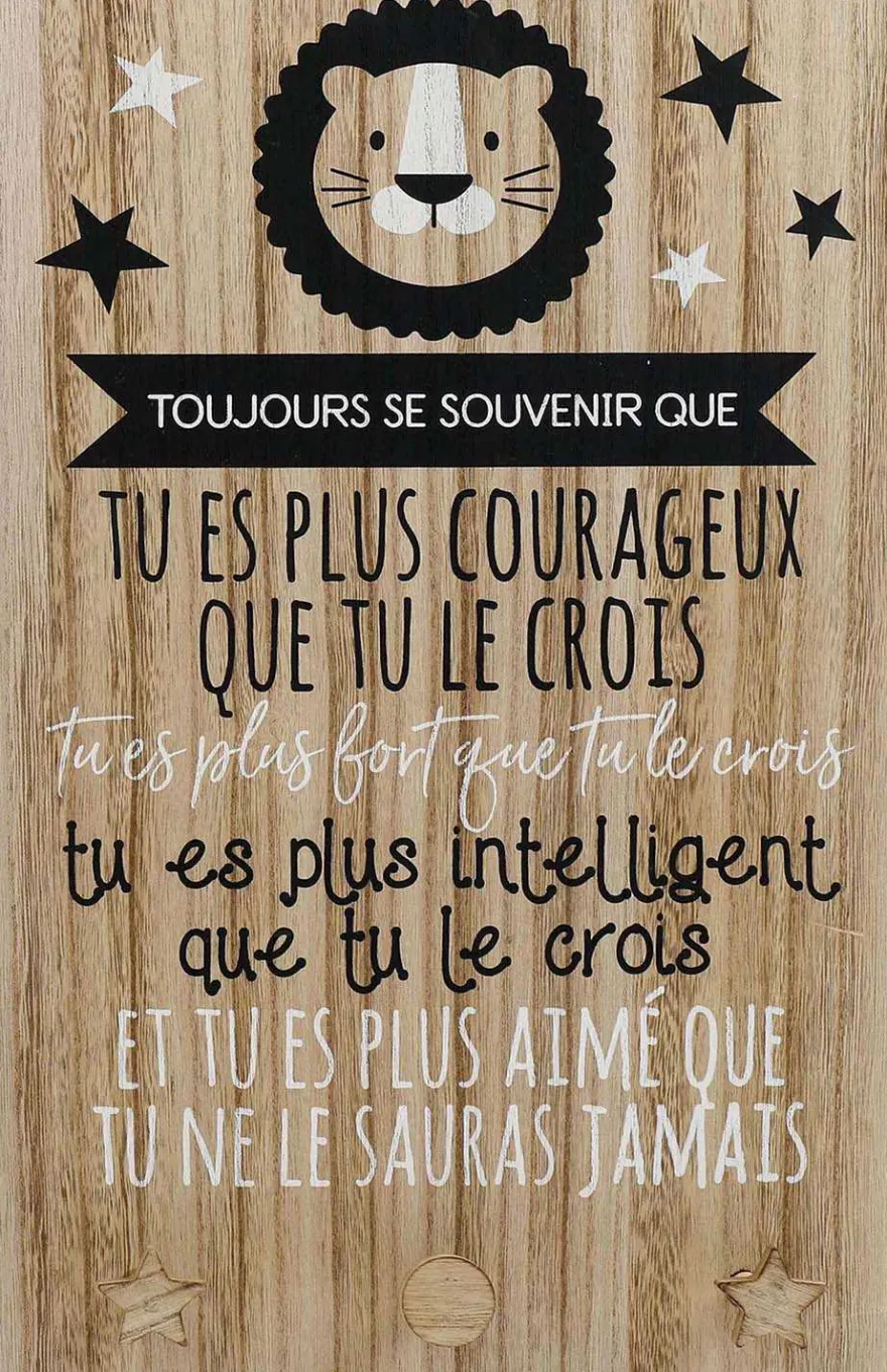Plaque murale citation pour enfant (Garçon)