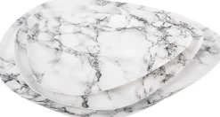 Plateau effet marbre blancMarble (25 cm)