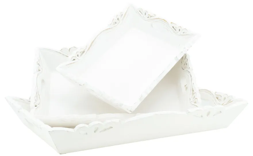 Plateaux en manguier blanc (Lot de 3)