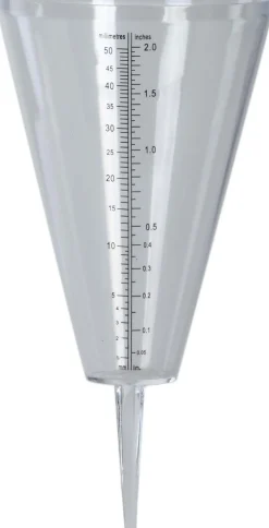 Pluviomètre en plastique Cone