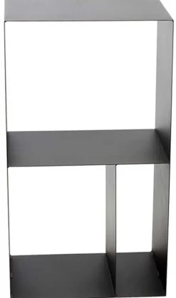 Porte-bûches design 3 cases en acier Lublin
