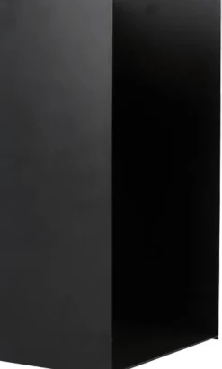 Porte-bûches en acier noir 80 cm Kielce